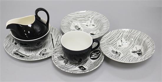 A quantity of Homemaker cups and saucers